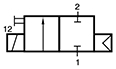 2/2-es elektromos vezérlésű szelep, monostabil - alaph.zárt - G1/8' - ATEX