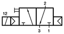3/2-es elektromos vezérlésű szelep, monos. - alaph.zárt - G1/4' - ATEX
