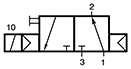 3/2-es elektromos vezérlésű szelep, monos. - alaph.nyitott - G1/4' - ATEX - G-széria